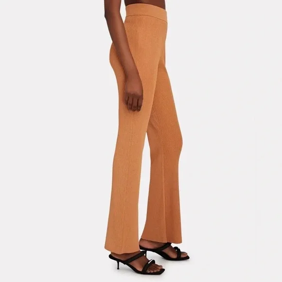 NEW A.L.C Logan Rib-Knit Flared Pants - Picture 3 of 8